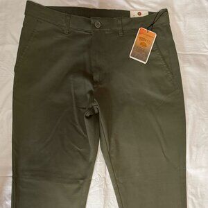 Copper & Oak Men's Flex Comfort Flat Front Chino